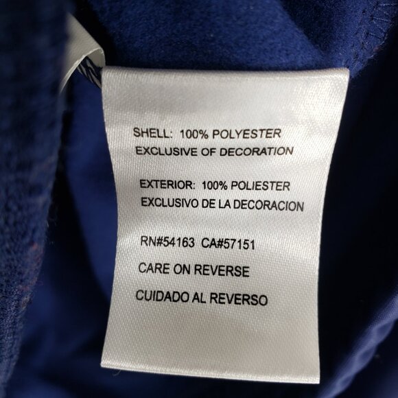 4HER NBA Washington Wizards Zip Up Track Suit Jacket XL Womens Glitter Blue Red - Picture 10 of 10